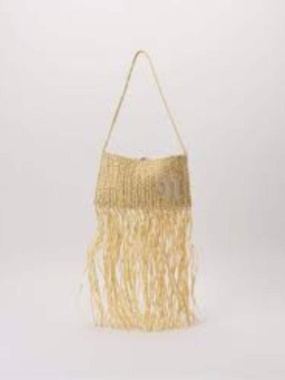 NWT Nanushka Fringe Baguette Shoulder Bag